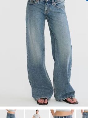 Aeropostale Women's Wide-Leg Light Blue Denim Jeans